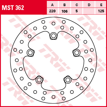 Disc frana Lucas MST362 - spate