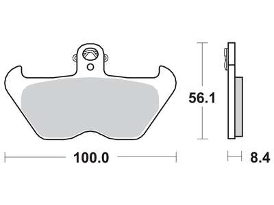 Placute de frana Lucas MCB680 carbon – fata