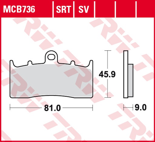 Placute frana Lucas MCB736 carbon – fata