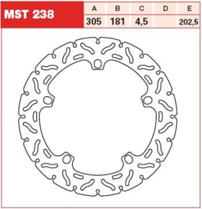 Disc frana Lucas MST238RAC - fata