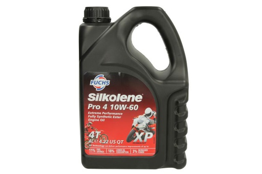 Ulei motor full sintetic Silkolene  PRO4 10w60 4L