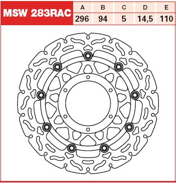 Disc frana Lucas MSW283RAC - fata