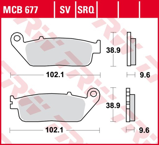 Placute frana Lucas MCB677SV