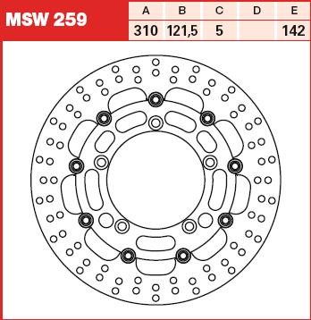 Disc frana Lucas MSW259 - fata